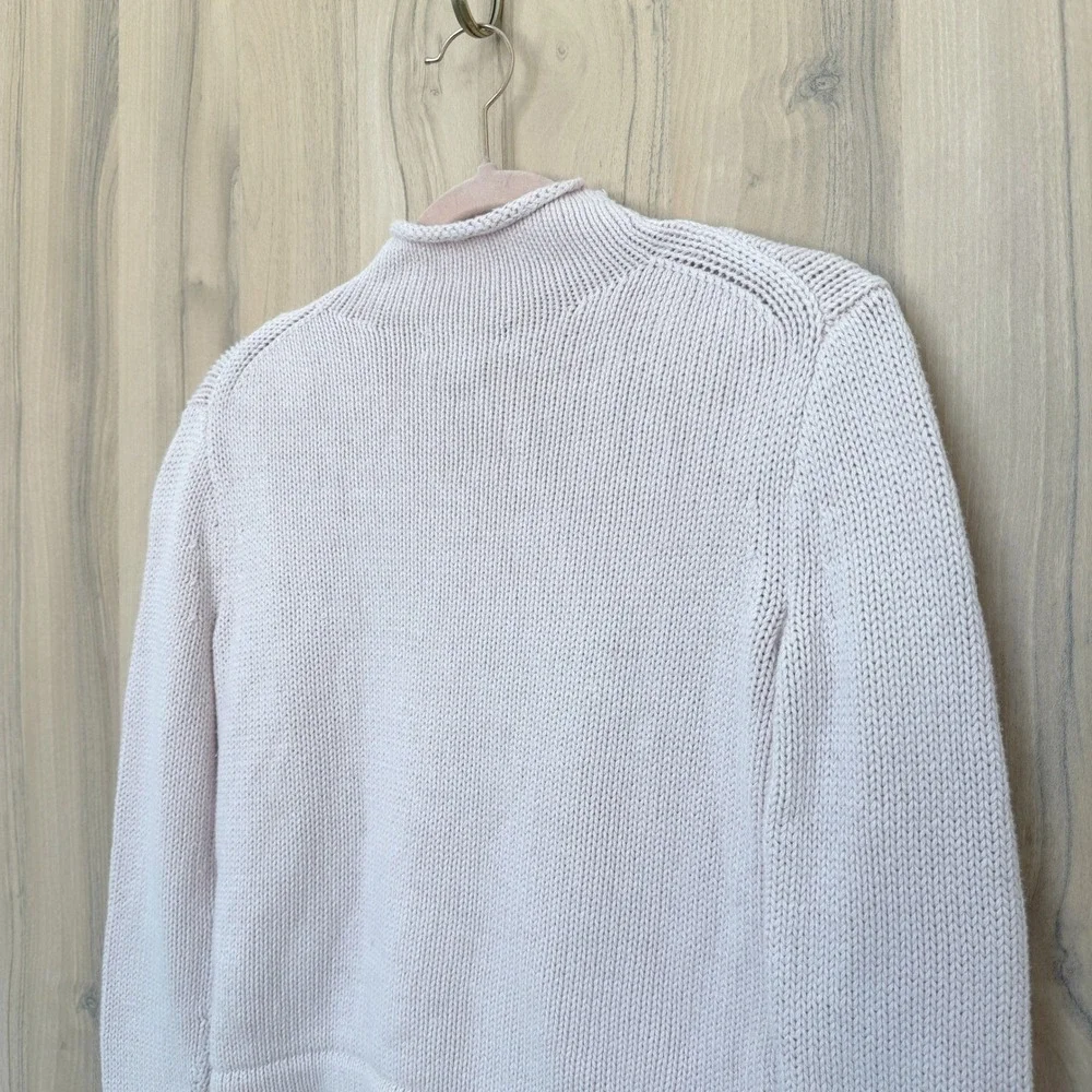 J. Crew Always‎ Roll Neck Sweater Womens XXS Light Pink Preppy Oarsman Fisherman